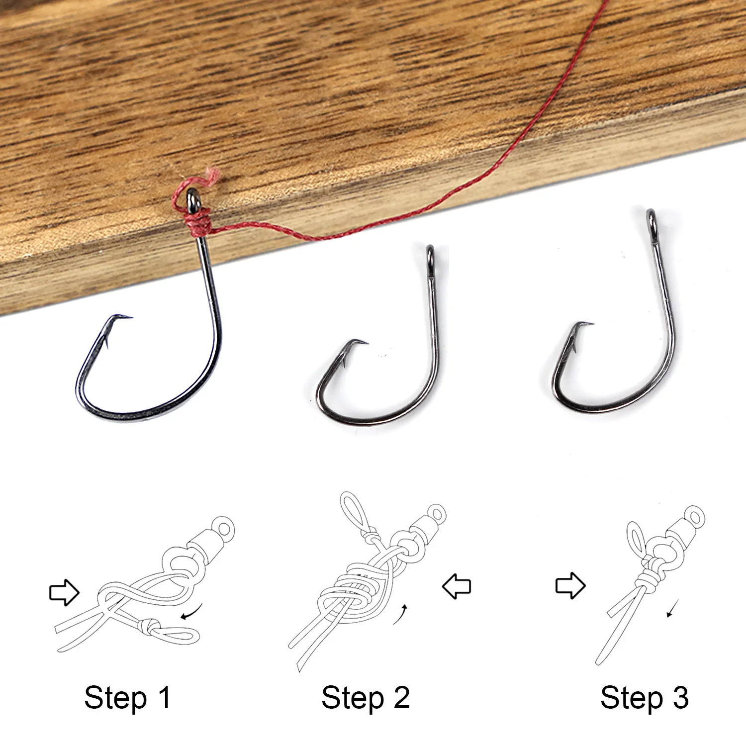 Free Fisher Anzuelos para carpa de acero carbono negros – Kit - imagen 5