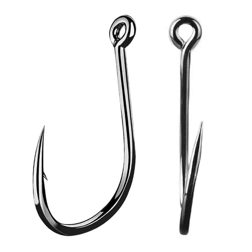 Juego de anzuelos de pesca de 500 piezas # 3- # 12 tamaños mixtos de acero rico en carbono, cuerda para carpa, anzuelo, accesorios de pesca, anzuelo circular compensado - imagen 5