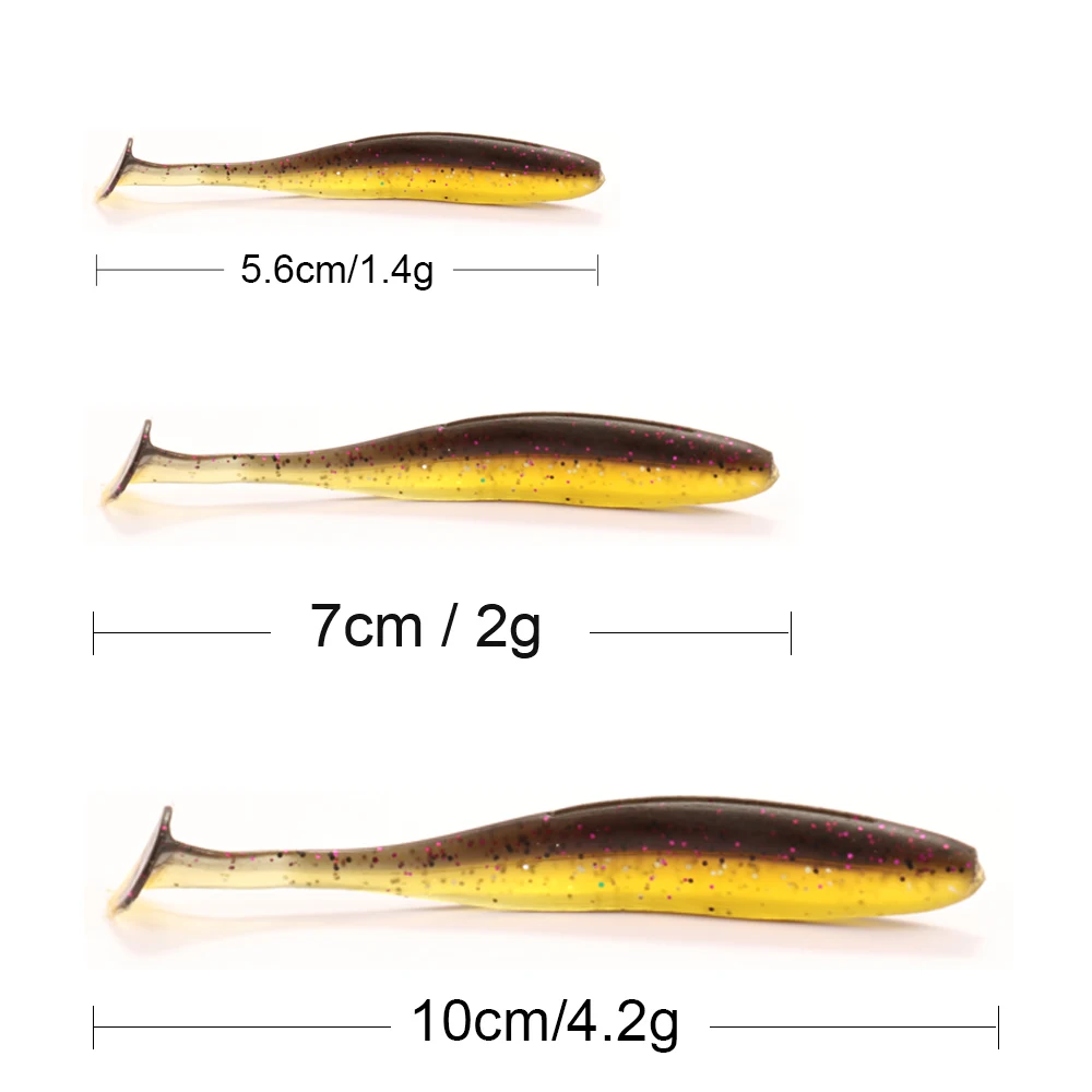 Señuelo suave de Pesca, cebo de silicona, anzuelo con cabeza de anzuelo, ojos 3D, Swimbait, Crankbait DIY, Artificial, GRUB, pececillo, Rana, carpa, aparejos de Pesca - imagen 3