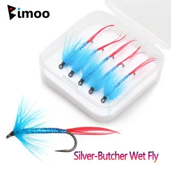Bimoo Moscas Húmedas Realistas con Plumas de Gallo para Trucha
