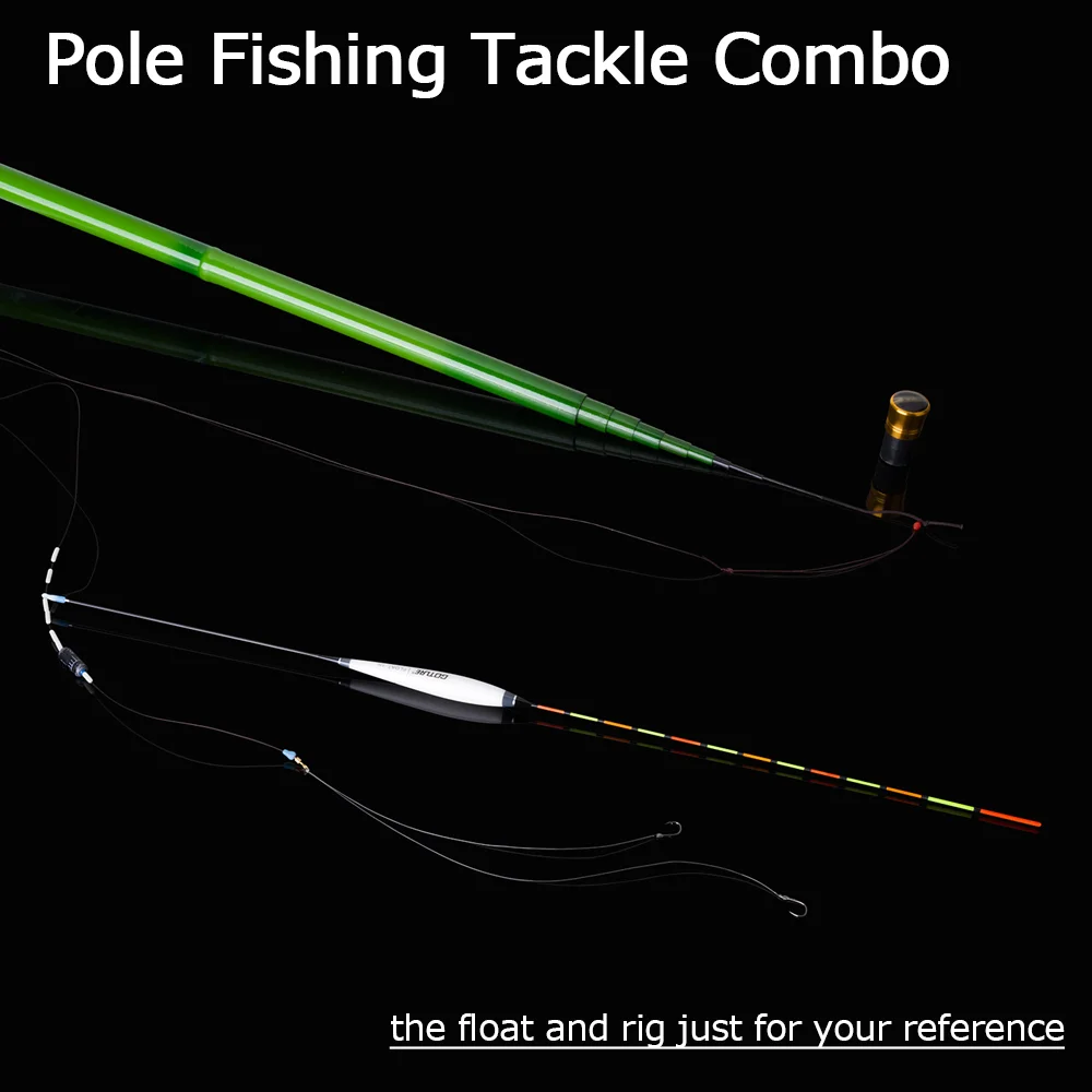 Caña de pescar GOTURE de fibra de carbono de 3m/4,5 m/5,4 m/6,3 m/7,2 m, caña dura ultraligera telescópica para corriente de carpa de agua dulce - imagen 5