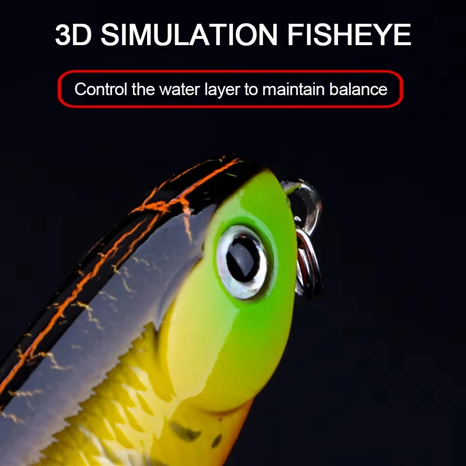 WALK FISH-señuelo de pesca con lápiz flotante, sistema de superficie de agua para perros, lubina virada flotante, cebo duro militar, 5cm, 5g, 1 Uds. - imagen 3