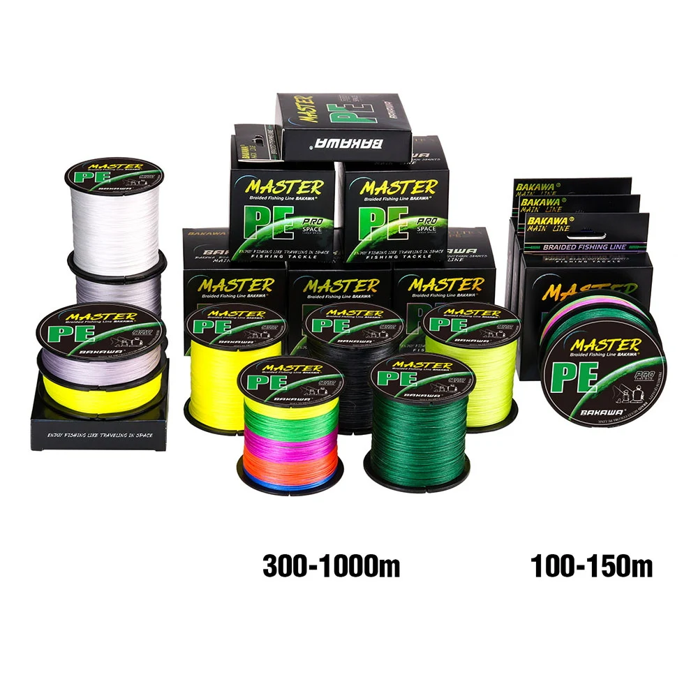 BAKAWA-Hilo de pesca multifilamento, 12 hebras, 1000M, 500M, 300M, 100M, PE, alambre trenzado 25-120LB para carpa, accesorios de agua salada - imagen 5