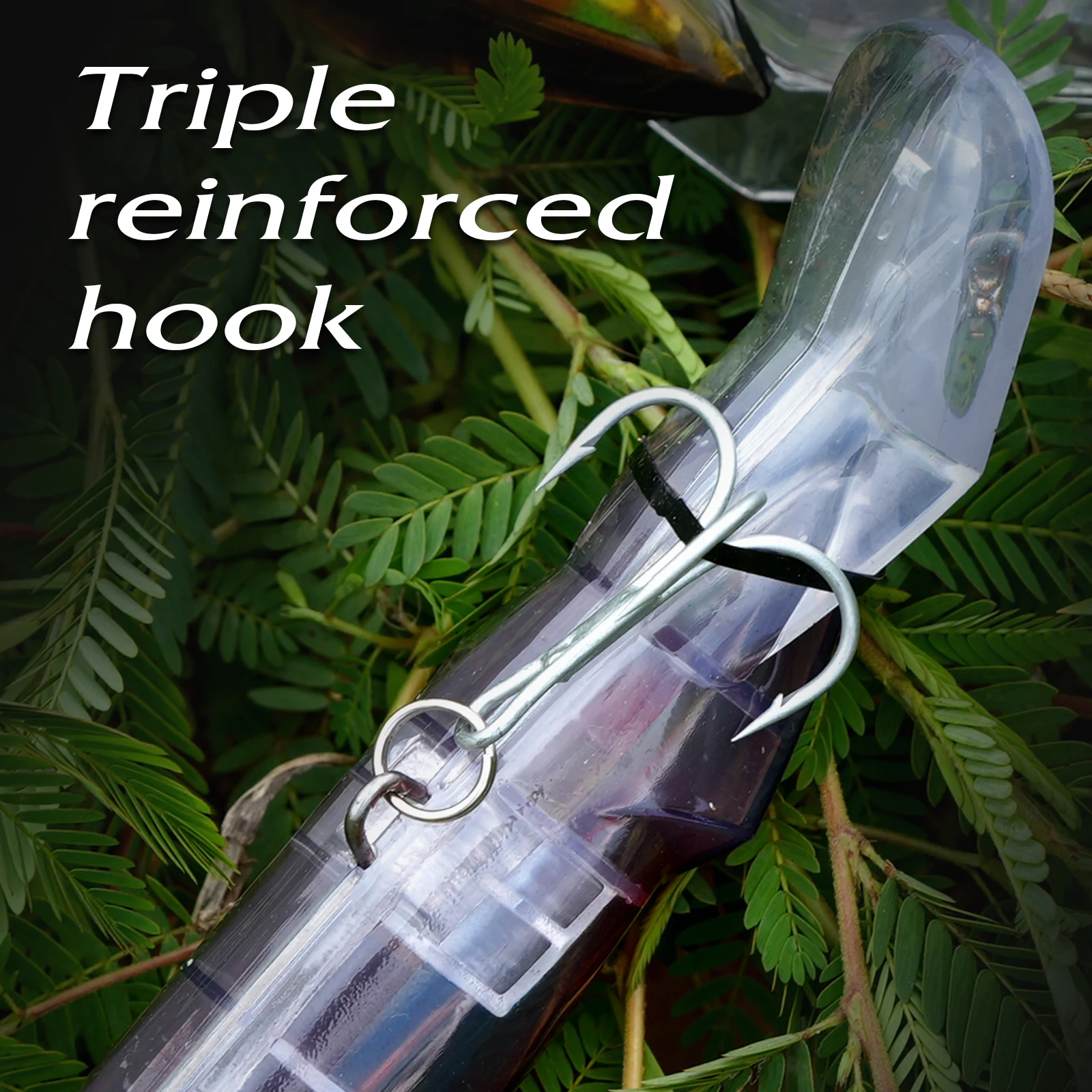 Señuelos de Pesca duros de calamar Artificial, cebos de arrastre de pulpo, anzuelo triple de acero de alto carbono, cebo de mar Biónico de 36g y 235mm, 138mm - imagen 5