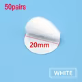 20mm white 50pairs