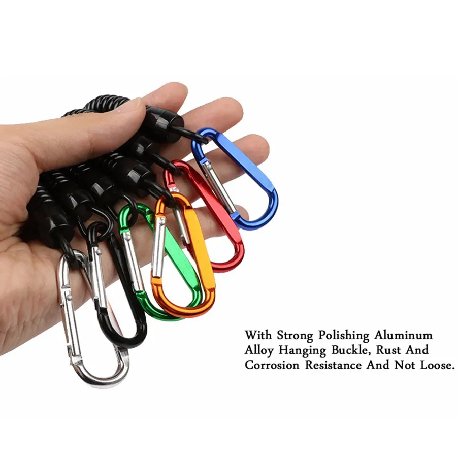 6 uds tirador elástico fijo Antipérdida caña de pescar cuerda tipo rueda de pescado protección herramienta multifunción accesorios de aparejos de pesca - imagen 3