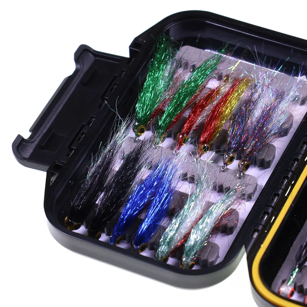 Kit Moscas Minnow Bimoo con ojos 3D para trucha y lucio - imagen 5