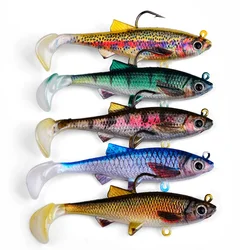 Swimbait blando cola en T 8-13cm PVC para lubina lucio zander