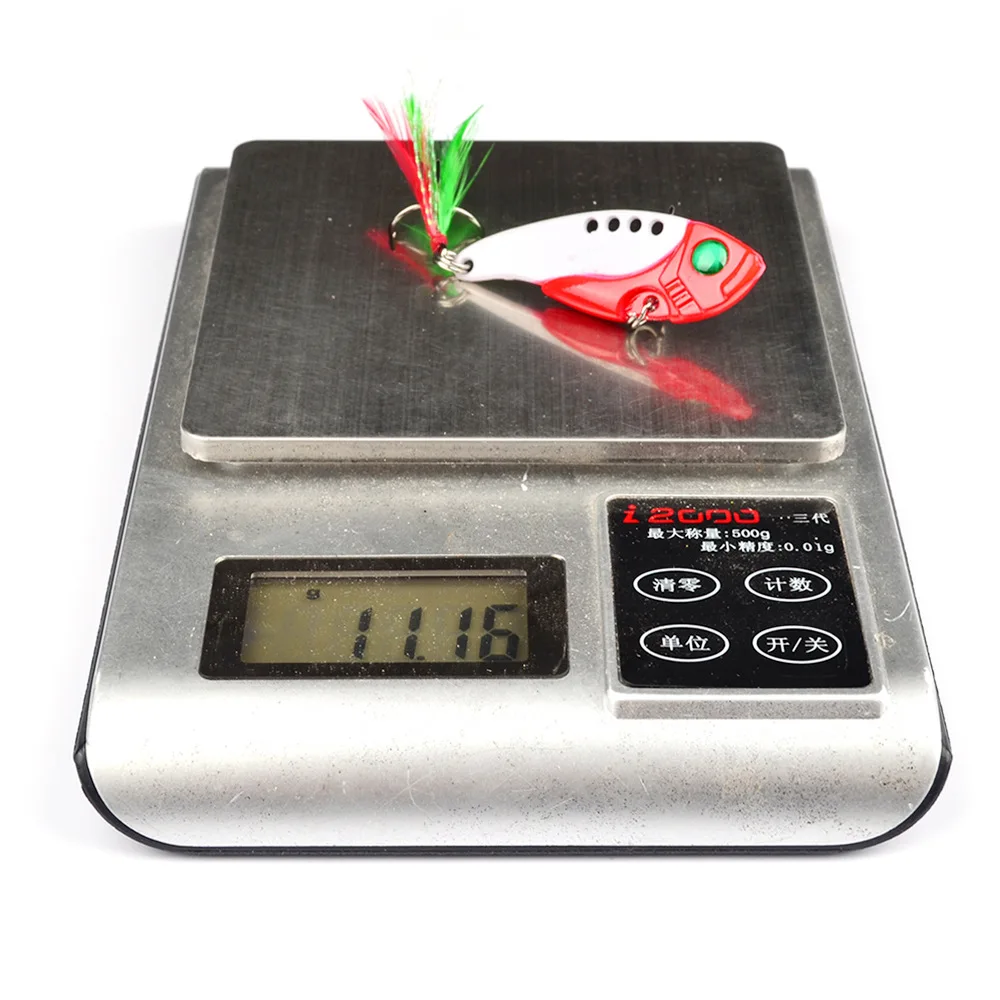 Señuelos de Pesca cuchara para Lucio 50mm 11g con gancho triple cuchara Wobble Metal duro cebo Artificial Vib Spoonbait señuelo de aparejos de pesca - imagen 5