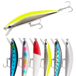 Señuelos de pececillo de hundimiento pesado, 130mm, 41,2g, cebos duros artificiales de fundición larga, lubina, trucha, Swimbait, Pesca Wobbler