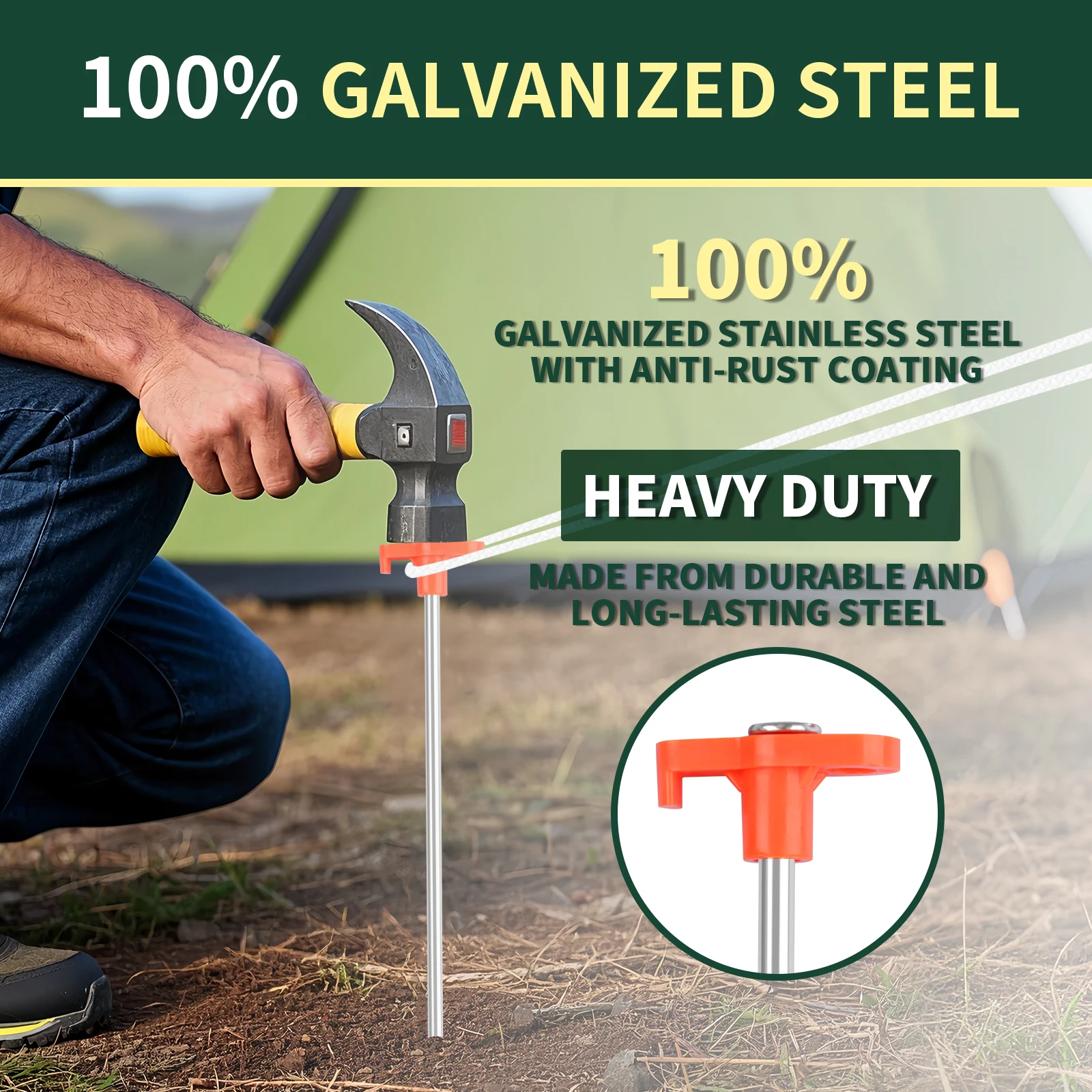 20 unids/lote 20cm tienda de campaña de aleación de aluminio toma clavijas de alta resistencia accesorios de viaje para acampar al aire libre lona clavos ultraligeros clavija de tierra - imagen 3