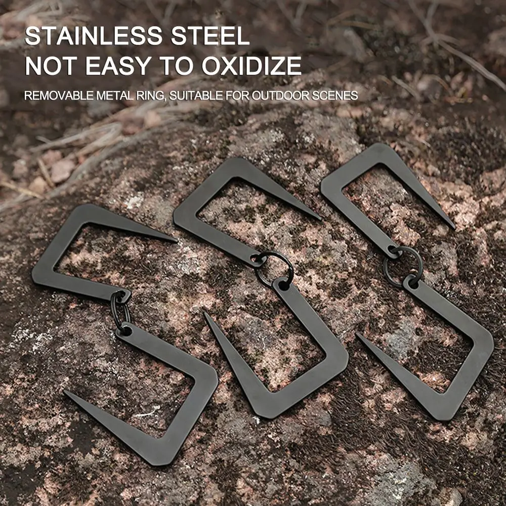 Colgador portátil de acero inoxidable, accesorios de Camping, estante de almacenamiento, gancho colgante en forma de S, soporte para lámpara - imagen 4