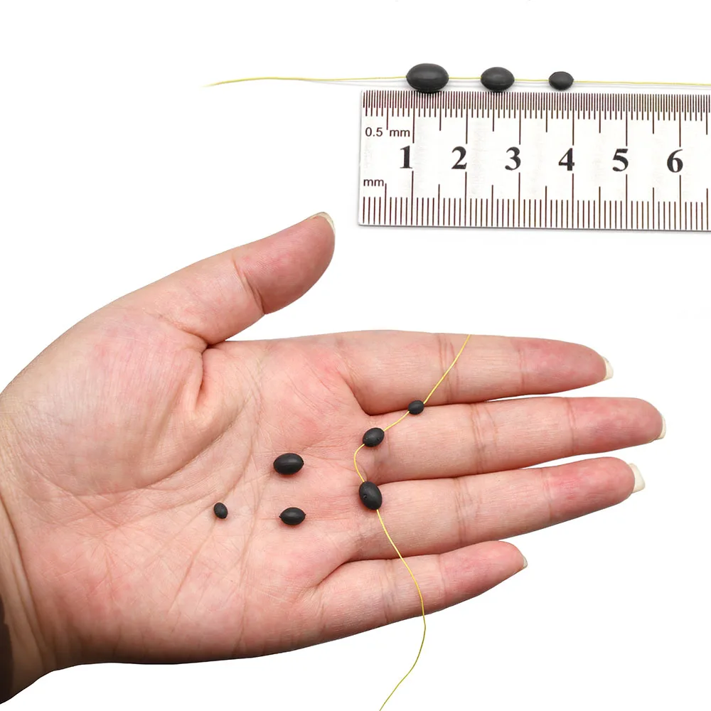 MNFT 10 Uds. Cuentas espaciales de tungsteno para pesca de carpa para núcleo de plomo sin plomo líder línea de anzuelo Terminal accesorios de aparejos - imagen 5