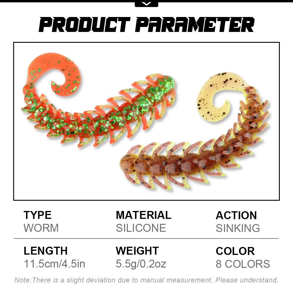 Señuelo Wriggler Spinpoler – Vinilo con patas swimbait doble color - imagen 2