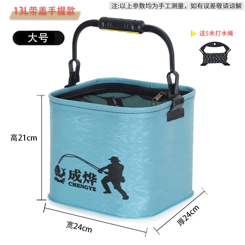 Cubo portátil para peces vivos – Tanque y organizador de pesca - imagen 2