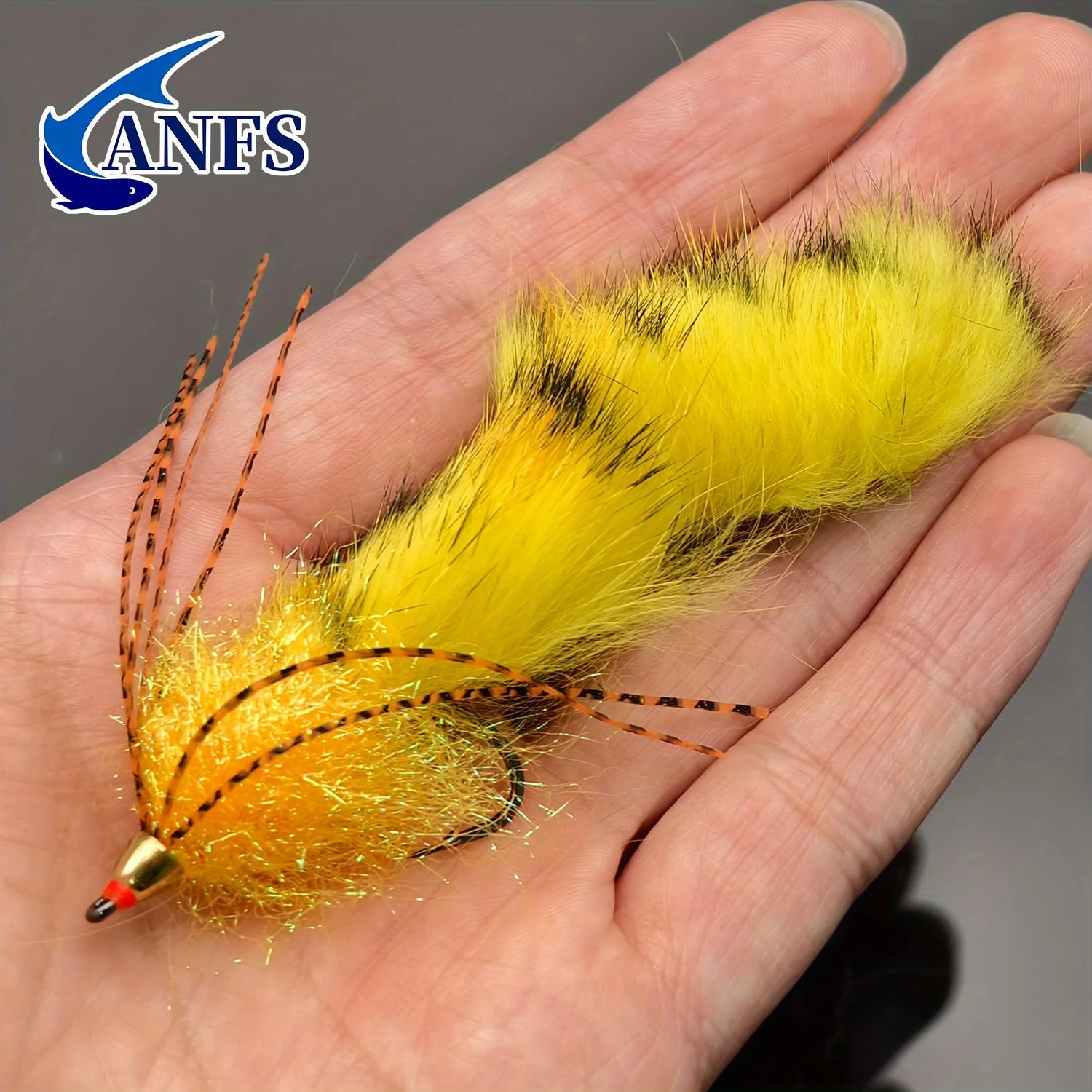ANFS 3 uds Big Zonker Strip Streamer Fly Zonker Streamer Fly Big Zonker Strip pesca en agua salada Streamer Fly Bass Pike Trota - imagen 5