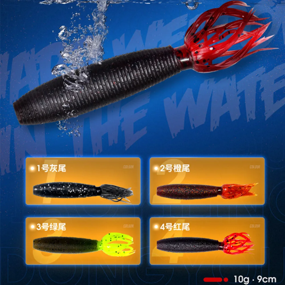 5 uds Fat Ika silicona Softbait 9cm 10g Swimbait Easy Shiner Shad Pesca Jig gusano señuelos artificiales para lubina perca Pesca - imagen 5