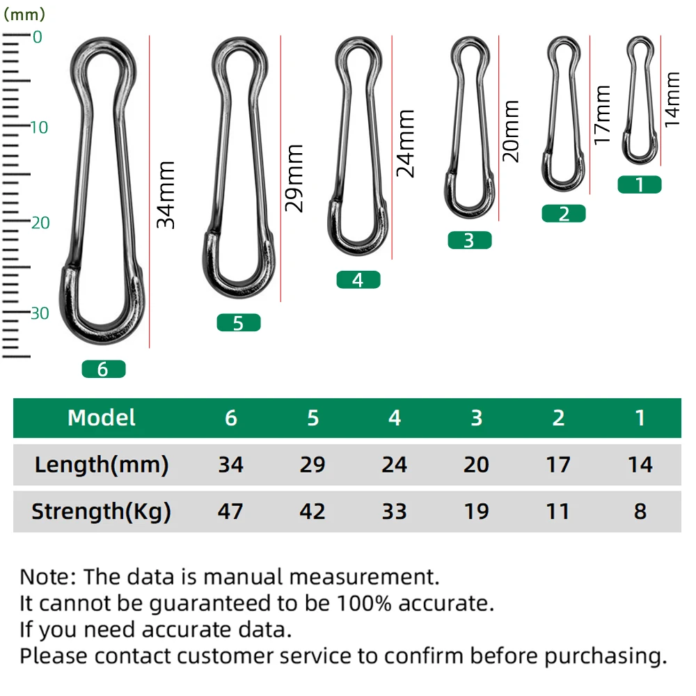 DNDYUJU, 10 a 20 piezas, pesca de acero inoxidable, barril de Pesca, Pin giratorio, conector de señuelo, accesorios de Pesca - imagen 2