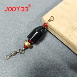 Plomo tipo bala con bucle, regalo de Navidad, pescadores, tiro directo aerodinámico, peso de pesca para pesca inferior, 1 ud.