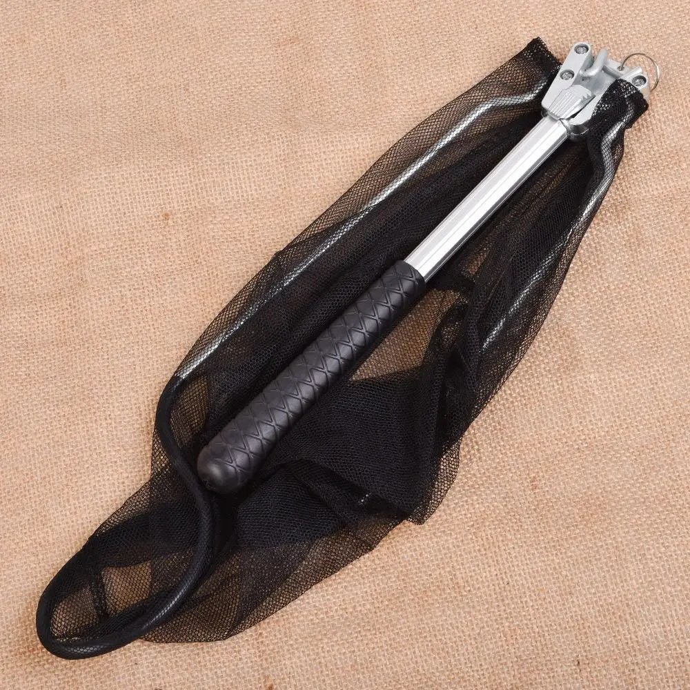 Red de inmersión ultraligera de aleación de aluminio negro duradero, herramienta de pesca con mosca, accesorios, redes de pesca - imagen 3