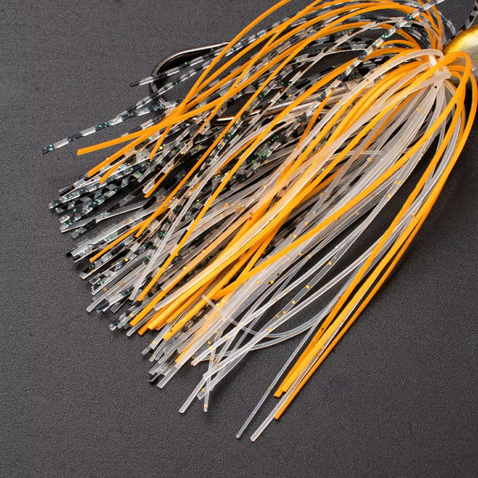 WALK FISH-señuelo de pesca giratorio, plantilla de bailarina, Buzzbait, hombre barbudo, anzuelo de pesca de Metal, cebo Artificial, pesca de mar, lubina, 14g/18g - imagen 4