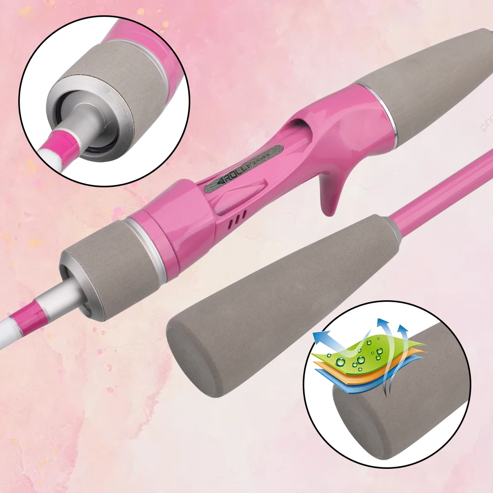 ROLLFISH 1,55 m fibra de carbono punta de titanio barco de calamar varilla de Jigging lenta Action7:3 agua salada y ligera - imagen 3