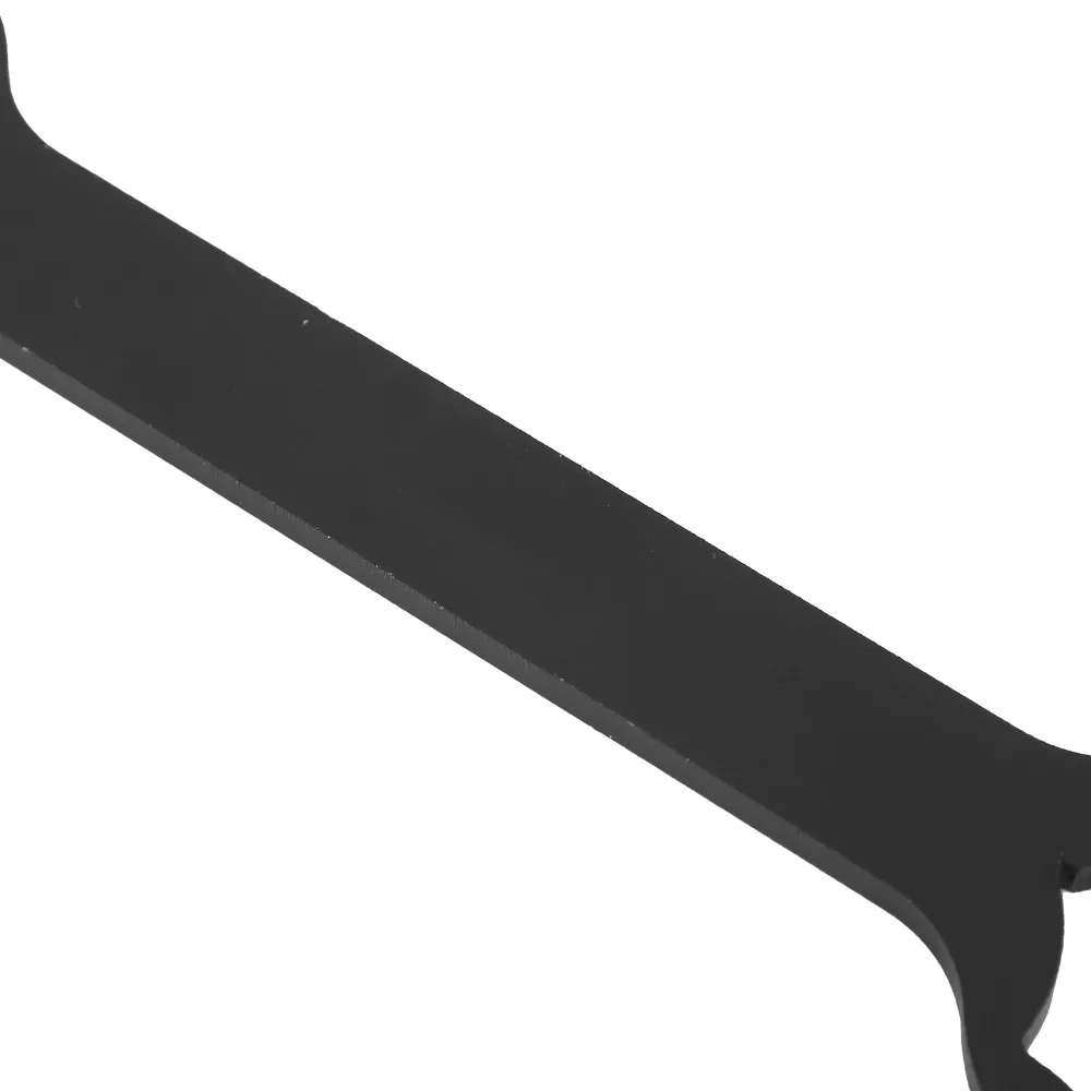 Llave horquilla delantera de aluminio aleación negra doble agujero