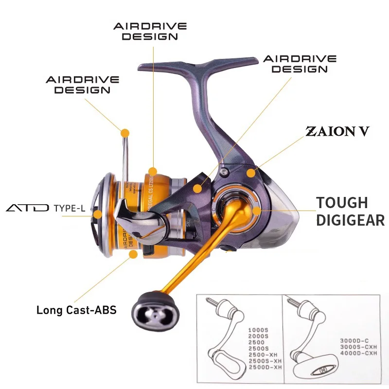 DAIWA 24 REGAL LT Carrete de Pesca Giratorio 9+1BB Mar - imagen 3