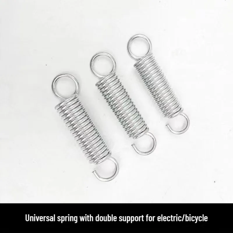 Accesorios para vehículos eléctricos, resorte de tensión para bicicleta eléctrica de acero inoxidable, soporte doble, soporte lateral, Diagonal para ciclismo - imagen 5