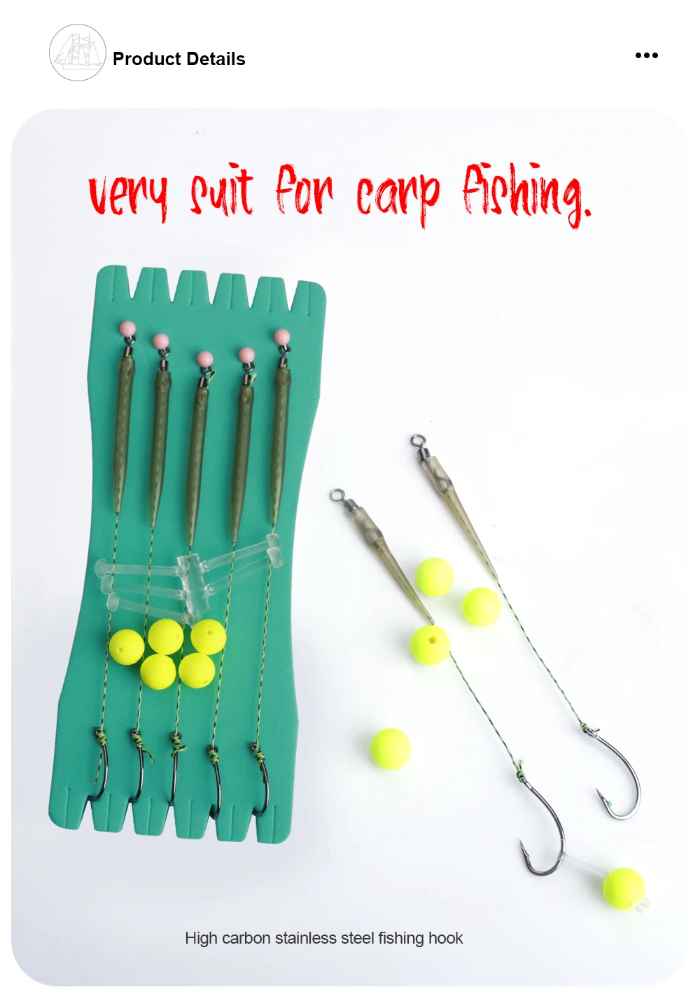 Experimente la emoción de la pesca con nuestros ganchos duraderos de alta calidad diseñados para el éxito