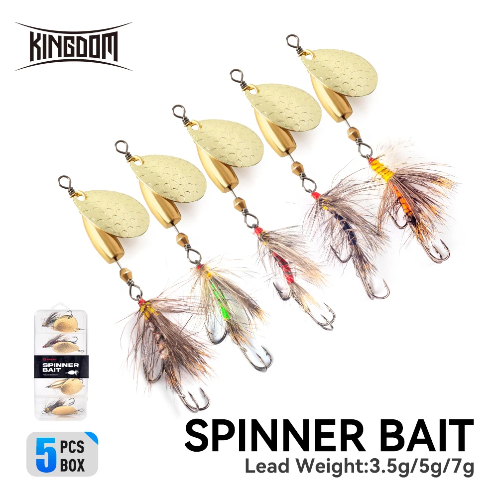 Kingdom Spinner Bait señuelo lucio cuchara metal
