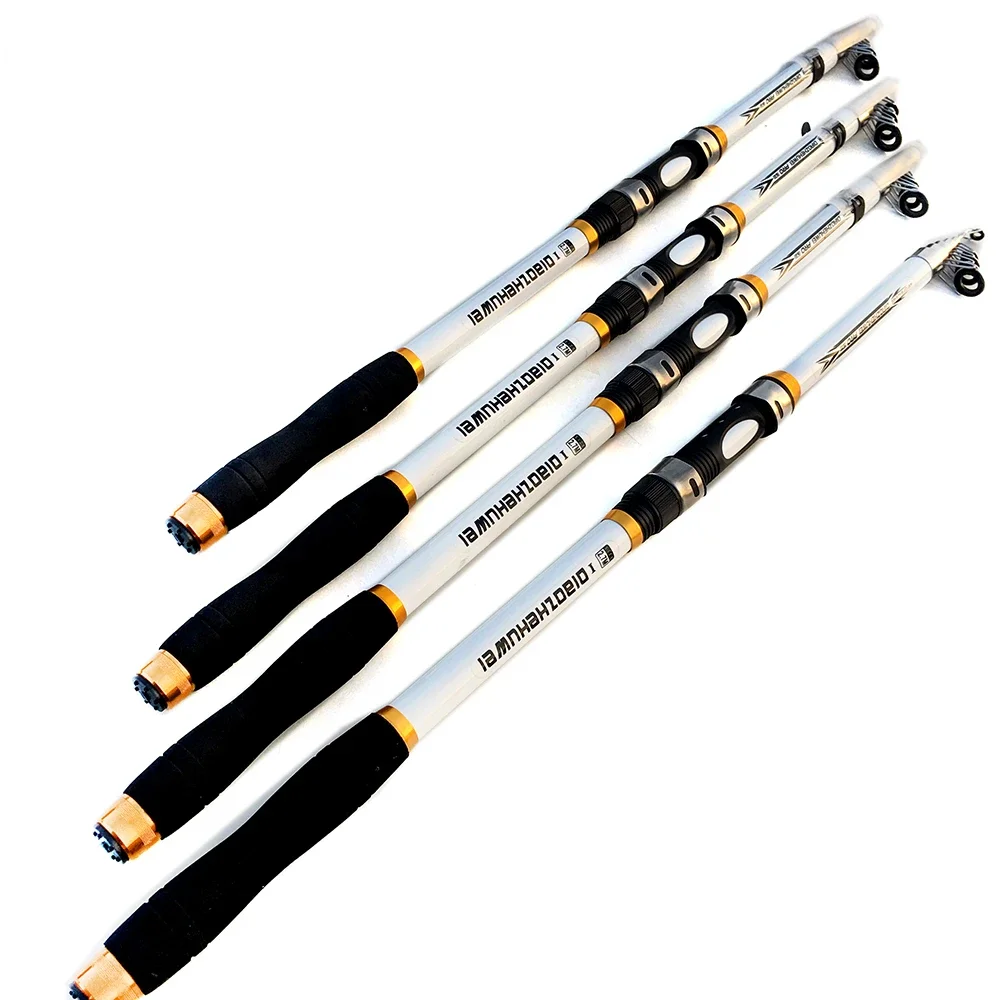 Caña de pescar de mar de alta calidad, superfuerte señuelo de carbono, alimentador de perca, anticorrosión, blanco, FRP, 2,1 M, 2,4 M, 2,7 M, 3,0 M, 3,6 M - imagen 4