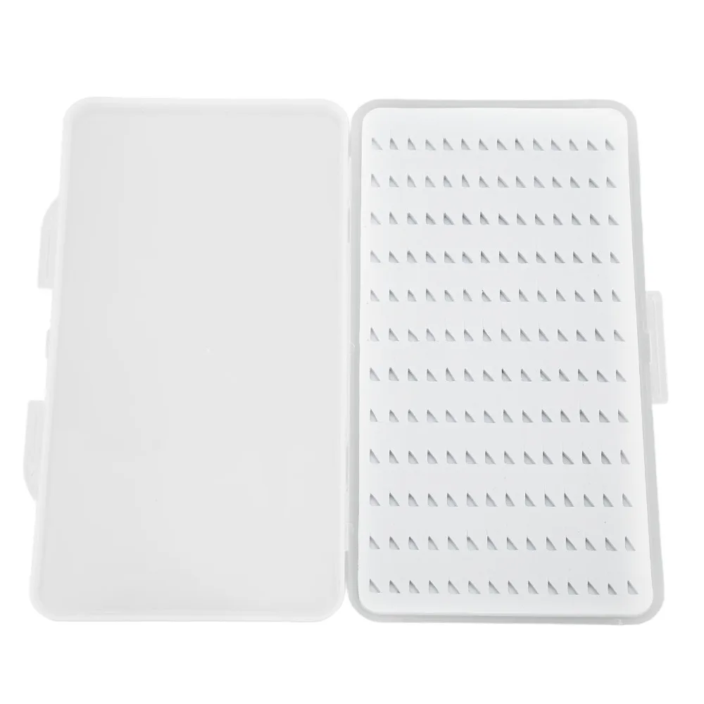 Caja de anzuelo con mosca de diseño impermeable, tapa transparente, caja de anzuelo de pesca con mosca de gran capacidad, caja de pesca con mosca de espuma de alta densidad