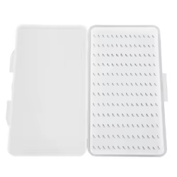Caja de anzuelo con mosca de diseño impermeable, tapa transparente, caja de anzuelo de pesca con mosca de gran capacidad, caja de pesca con mosca de espuma de alta densidad