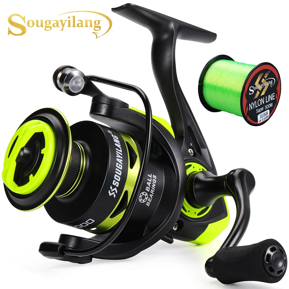 Carrete Spinning Sougayilang – Aluminio 5,2:1 para lubina y trucha