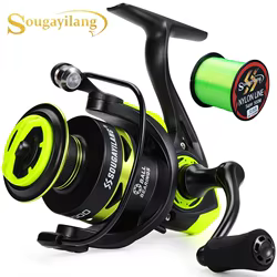 Carrete Spinning Sougayilang – Aluminio 5,2:1 para lubina y trucha