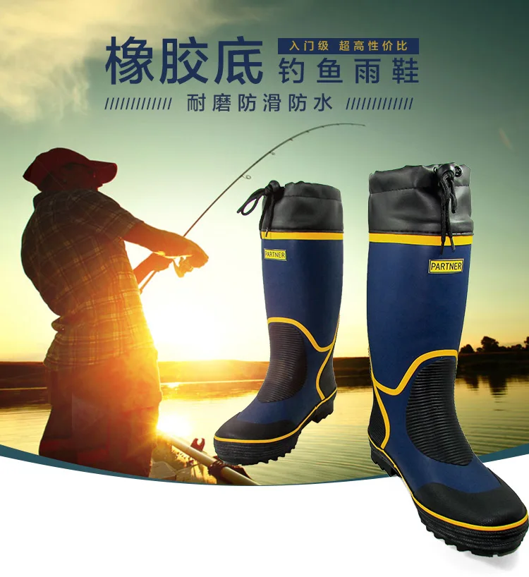 Botas de pesca impermeables de invierno – Altas antideslizantes - imagen 5
