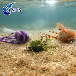 ANFS 1 Mosca de Cangrejo con Tungsteno – Húmeda Atada a Mano