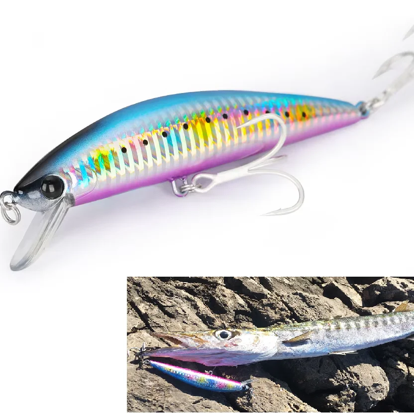 TSURINOYA DW37 Minnow Hundido para Pesca de Barco en Agua Salada - imagen 2