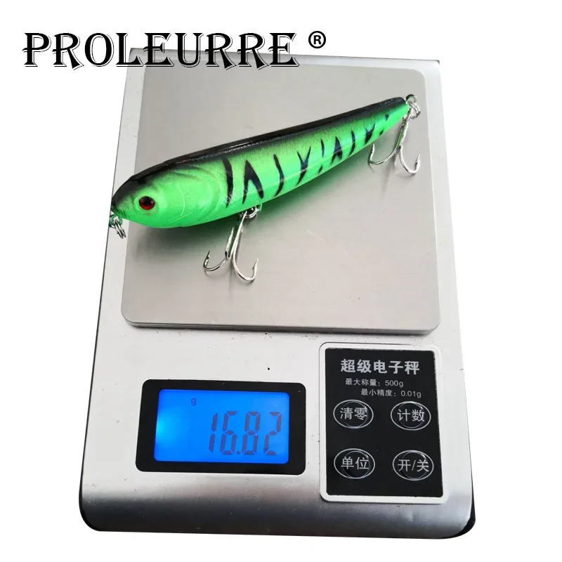 1Pc lápiz Crankbait cebo duro apretado oscilante señuelo de Pesca flotante lento modelo ABS de alta calidad 16,5g 10cm Pesca - imagen 3
