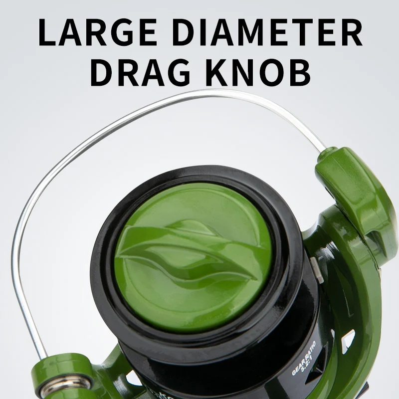 Carrete giratorio CEMREO serie 1000-7000 8KG potencia de arrastre carrete de aluminio relación de engranaje 5,2: 1 Modelo: KG - imagen 5