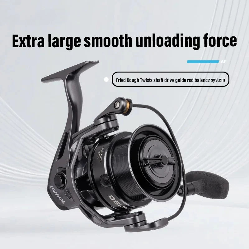 Carrete de Metal completo serie YT4500-8500, carrete de pesca giratorio de mar para Jigging Trolling, tiro largo y Surf de agua salada