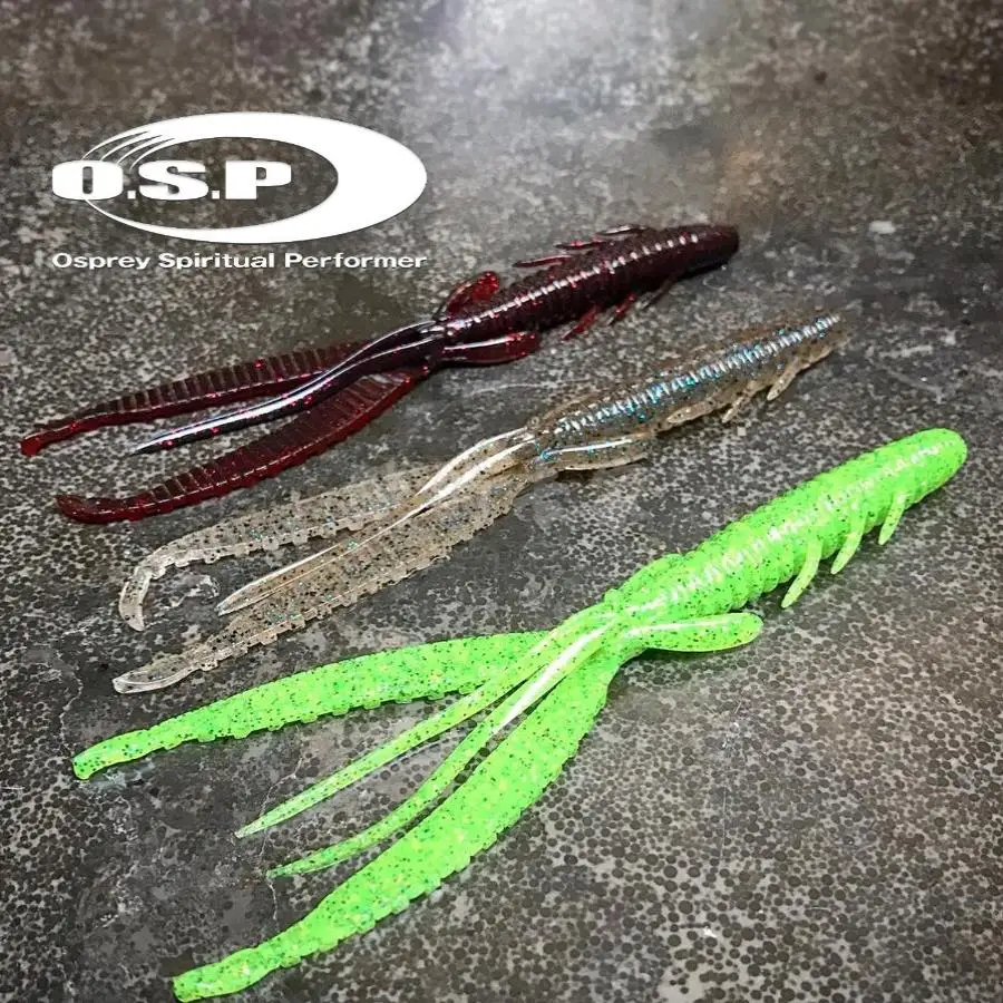 Original japonés OSP DoLiveShrimp Luya tipo camarón cebo suave bambú camarones Texas grupo de pesca lubina cebo biónico - imagen 3