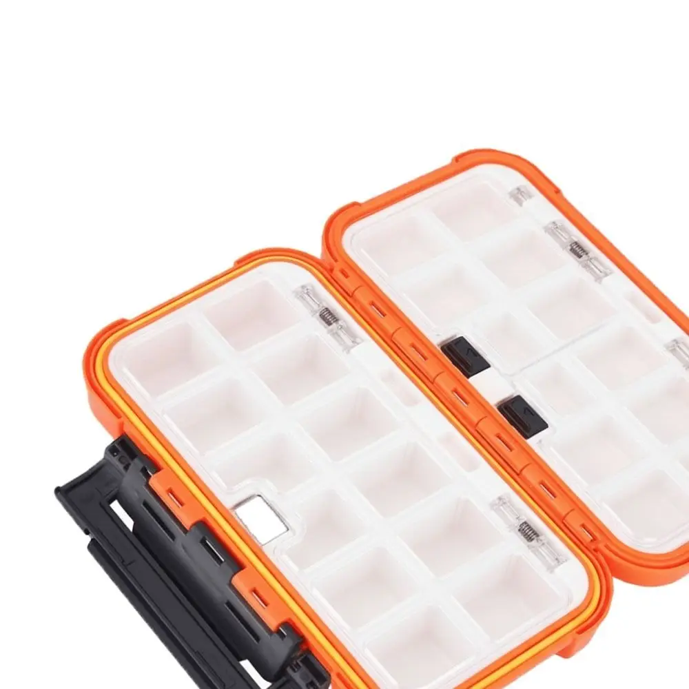 Caja de aparejos de pesca portátil impermeable ABS 24 ranuras caja de equipo de pesca de doble cara dos colores caja de aparejos organizador pescadores - imagen 2