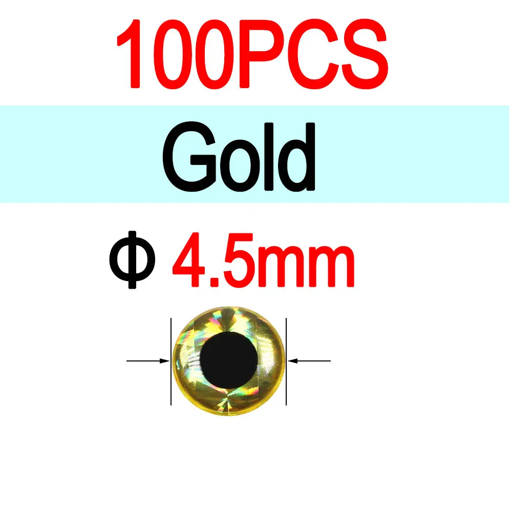 4.5mm Gold100pcs