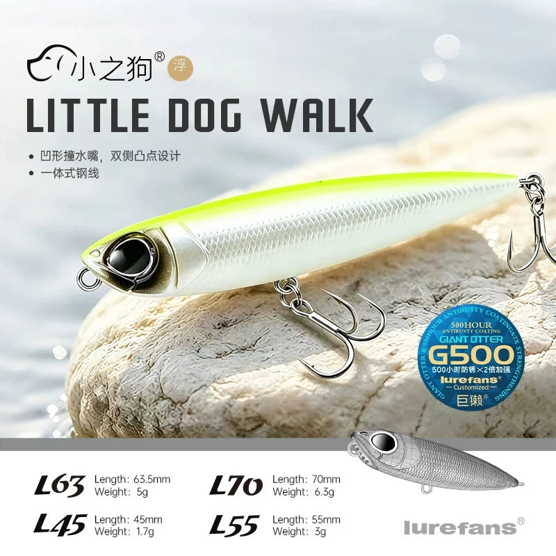 Lurefans Wobbler Pencil Minnow – Señuelo flotante artesanal - imagen 2