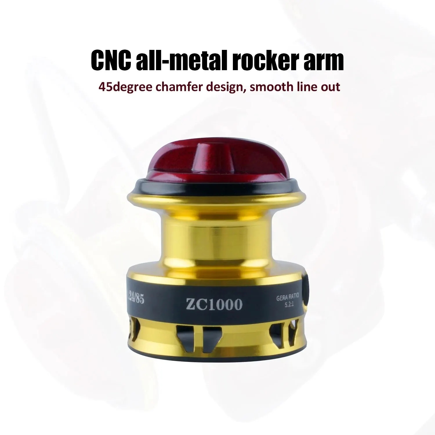 Huidiao-carrete de pesca giratorio serie 1000, rueda giratoria de Metal para pesca en el mar, bobina de pesca de carpa - imagen 5