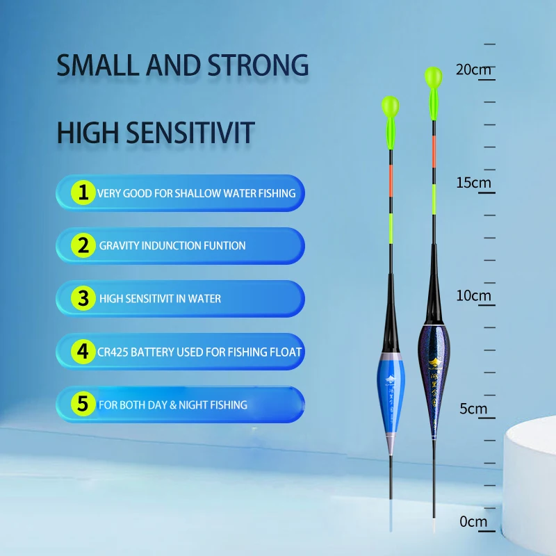 Flotadores de pesca de alto brillo, Bobbers eléctricos luminosos de día y noche, accesorios de aparejos de pesca de carpa, 3 uds./lote - imagen 2