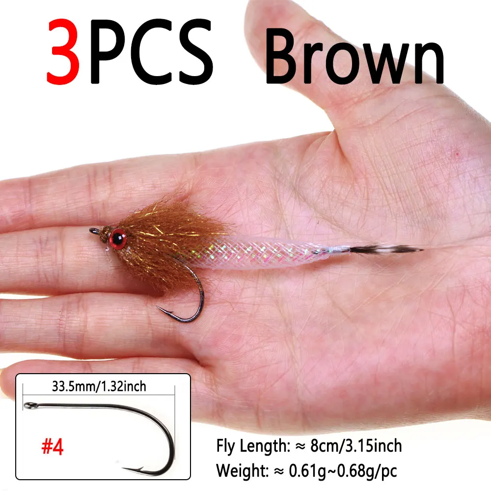 3pcs Brown