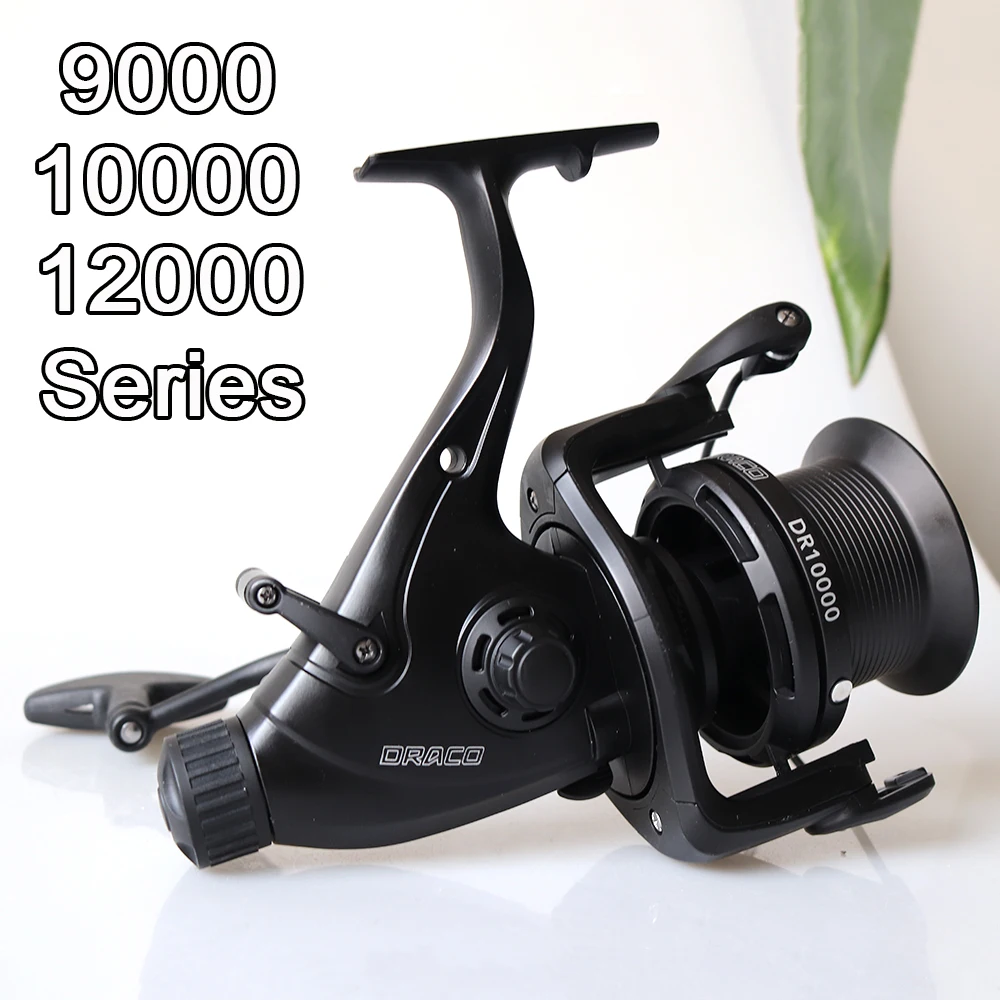 Carretes de pesca giratorios grandes, doble freno, carrete de mar de alto rendimiento, brazo basculante, copa de línea de Metal, arrastre fuerte, agua de mar de larga distancia - imagen 2